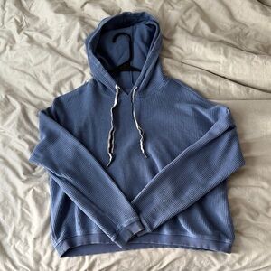 Aerie Light Blue Knit Hoodie